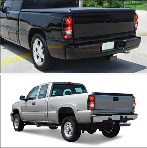 Vista 7 de AUTOSAVER88 Conjunto de luces traseras compatibles con Chevy Silverado 1999-2006 1500 2500 3500/2007 Silverado con estilo de carrocería clásico/GMC