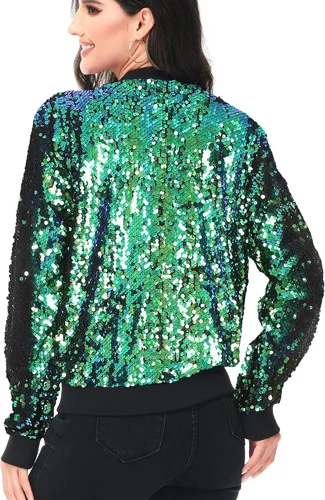 Vista 4 de Anna-Kaci - Chaqueta de manga larga con cremallera frontal y puños acanalados para mujer (personalizable)