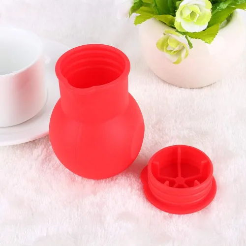 Vista 8 de Olla para derretir chocolate de 3.4 fl oz, herramienta de silicona suave para calentar la leche para hornear en microondas, 3.7 x 2.6 in
