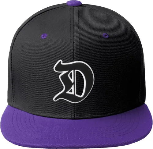 Vista 200 de Daxton Gorra clásica con visera de billete plano con letras del alfabeto inglés antiguo de la A a la Z