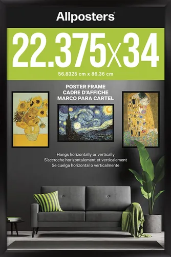 Vista 3 de Trends International Allposters - Marco para póster color negro (11 x 17 pulgadas), edición coleccionista, marco de póster (11 x 17 pulgadas)