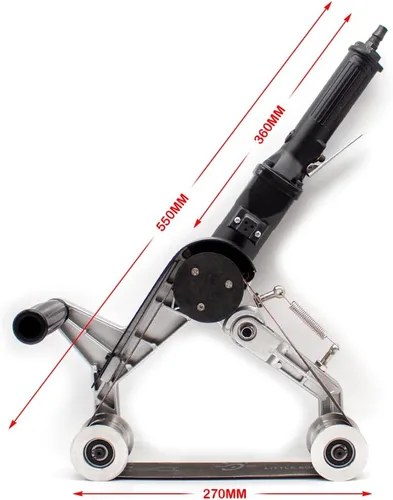 Vista 2 de Lijadora neumática de banda 40x760MM 4500RPM 1/4 pulgadas lijadora neumática