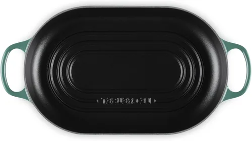Vista 3 de Le Creuset Horno de pan ovalado Signature de hierro fundido esmaltado, 11.5 pulgadas, Artichaut
