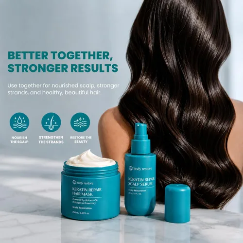 Vista 7 de Body Restore Batana - Mascarilla capilar con aceite de argán y colágeno