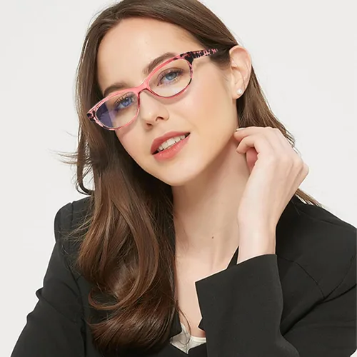 Vista 7 de SIGVAN Gafas de Lectura de Ojo de Gato para Damas 5 Pares con Bloqueo de Luz Azul Bisagra de Resorte Estampado de Patrón de Moda Lectores