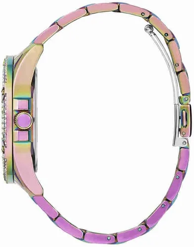 Vista 3 de GUESS Ladies 40mm Watch - Purple Strap Lavender Dial Iridescent Case