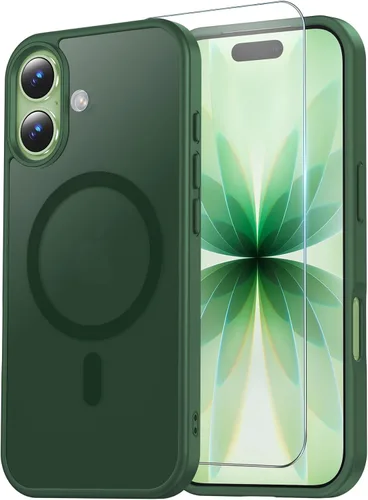 Vista 73 de Funda transparente para iPhone 11 con protector de pantalla, compatible con Magsafe, antiamarilleo, protección de grado militar, a prueba de golpes