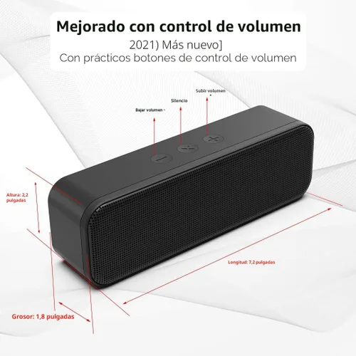 Vista 2 de LIELONGREN [Nuevo] Altavoz USB para computadora de escritorio, altavoz portátil, altavoz de PC, barra de sonido de computadora pequeña con sonido
