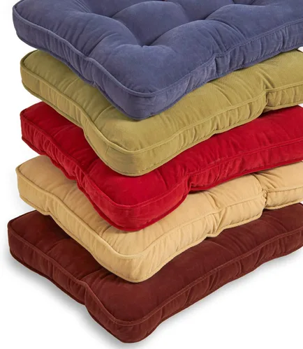 Vista 7 de South Pine Porch Hampton Jumbo - Juego de 2 cojines para sillas mecedoras, color borgoña