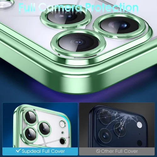 Vista 655 de Supdeal Funda cristalina transparente para iPhone 11, [No se amarillea] [Protección de la cámara] [Probado contra caídas de grado militar] Funda