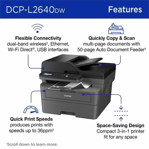 Vista 6 de DAMAGE BOX Brother DCPL2640DW Multifunci