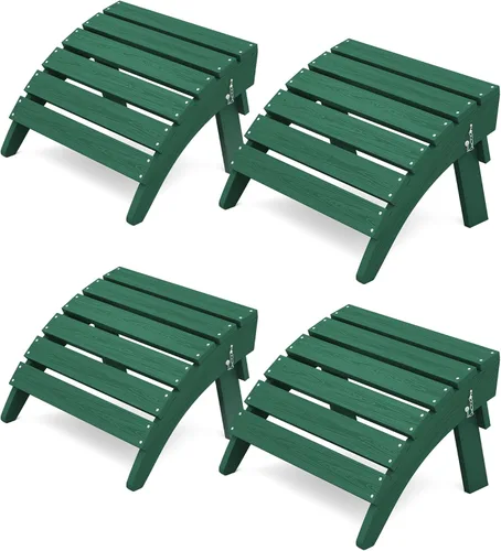 Vista 26 de KINGYES Otomana Adirondack plegable para silla Adirondack, Aruba
