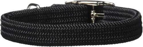 Vista 2 de Kool Kat Collar de seguridad elástico para gatos con campana, negro, 8 pulgadas