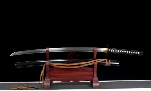 Vista 9 de Handmade Samurai Sword 40.6 Inch New Kill Bill Battle Ready Clay Tempered Folded Steel Samurai Katana Sharp Sword