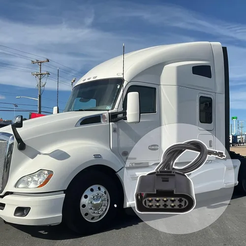 Vista 6 de Conector de coleta para faros delanteros Kenworth T680, conector de coleta de faro halógeno