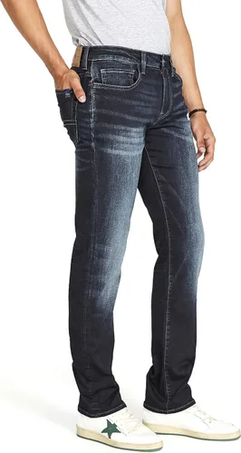 Vista 2 de Buffalo David Bitton Vaqueros Rectos Seis Para Hombre Indigo arrugado y auténtico