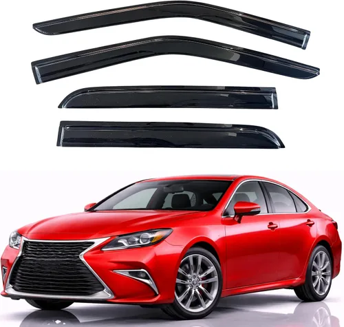 Vista 150 de KPY Moldura deflectora de viento con protección contra la lluvia compatible con Mazda CX-3 2016-2021 (CX3), 4 unidades, para ventana lateral
