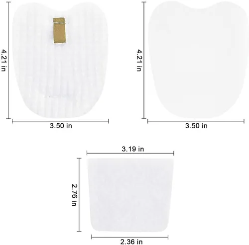 Vista 2 de Kit de filtro de espuma de repuesto para Shark Rocket DuoClean HV380 HV380C HV380W HV381 HV381C HV382 HV384Q UV380 ZS360 ZS360C ZS361C ZS362