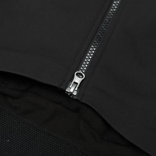 Vista 8 de YKYWBIKE Chaleco de ciclismo de invierno resistente al viento, chaleco de forro polar impermeable para bicicleta MTB chaleco sin mangas, Negro