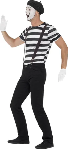 Vista 4 de Smiffys Disfraz de caballero para hombre NegroBlanco