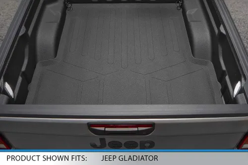 Vista 4 de SMARTLINER Juego de alfombrillas resistentes para todo clima de ajuste personalizado de 5 pies Compatible con Jeep Gladiator 2020-2025