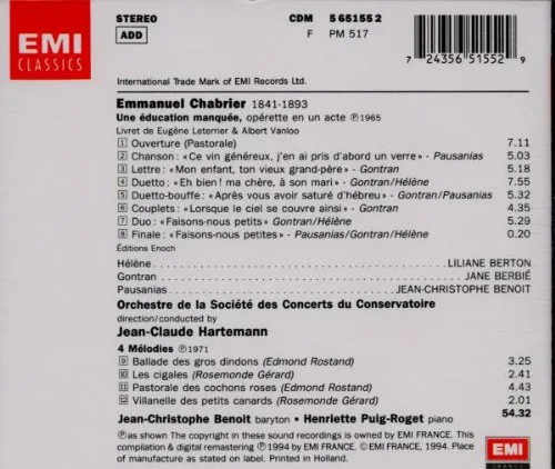 Vista 2 de Chabrier Une Education manquée