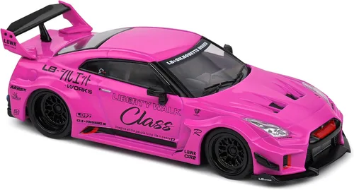 Vista 6 de Solido Escala 1:43 Diecast Nissan GTR35 LBWK Silhouette Purple 2019 Modelo S4311210