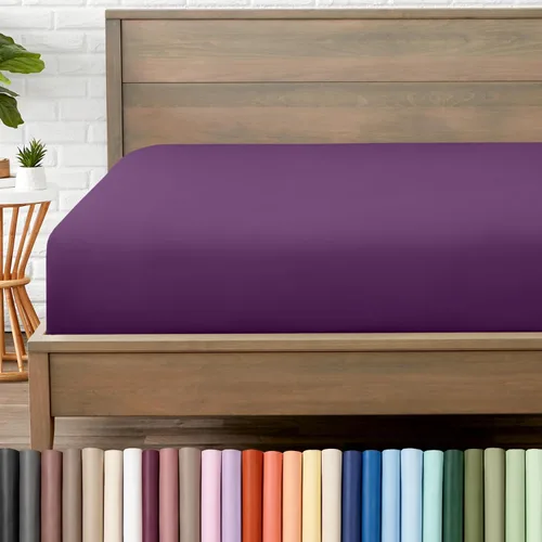 Vista 38 de Bare Home - Sábana bajera de microfibra 1800 muy suave y duradera, para colchones altos tamaño individual, color blanco Deep Pockets 6 to 15