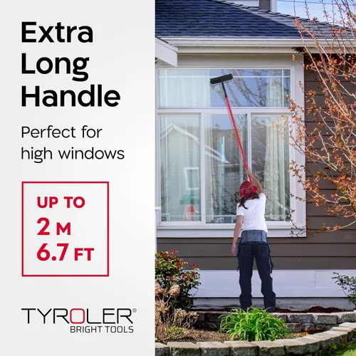 Vista 3 de Tyroler - Escobilla profesional de ventana para el hogar, escobilla de 12 a 80 pulgadas de largo para limpieza de ventanas, kit de limpieza