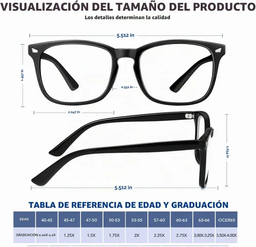 Vista 3 de Reading Glasses for Women Men - Blue Light Blocking UV Filter Computer Readers A01-floral