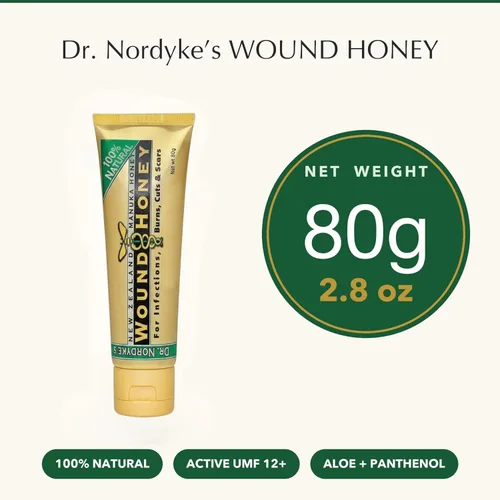 Vista 2 de Pomada de Manuka con Miel - Ungüento de Miel de Manuka con Aloe, UMF 12+, 80g