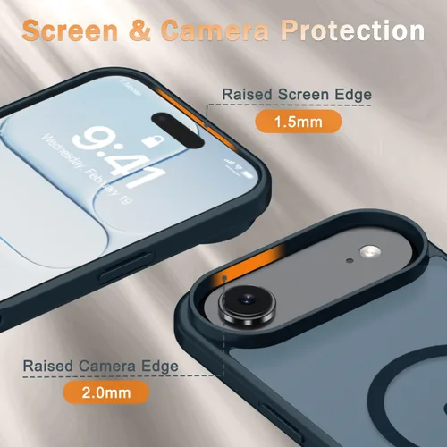 Vista 287 de Funda para Google Pixel 10 Pro XL, cubierta magnética mate, color negro Fit for MagSafe, Screen Protector included, Shockproof Military Grade