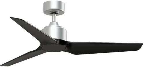 Vista 18 de Fanimation TriAire Custom 48 In Ceiling Fan, Black, Black Blades Light kit sold separately. Damp rated for indoor/outdoor use. Remote included.