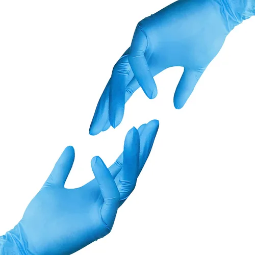 Vista 7 de Basic Medical Synmax - Guantes para examen de vinilo, sin látex y sin polvo, talla mediano, BMPF-3002 (caja de 1000)