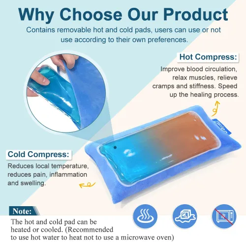 Vista 3 de Reposamuñecas para mouse y mouse con reposamuñecas ergonómico, reposamuñecas con gel calentado, protector de muñeca para computadora portátil, cojín