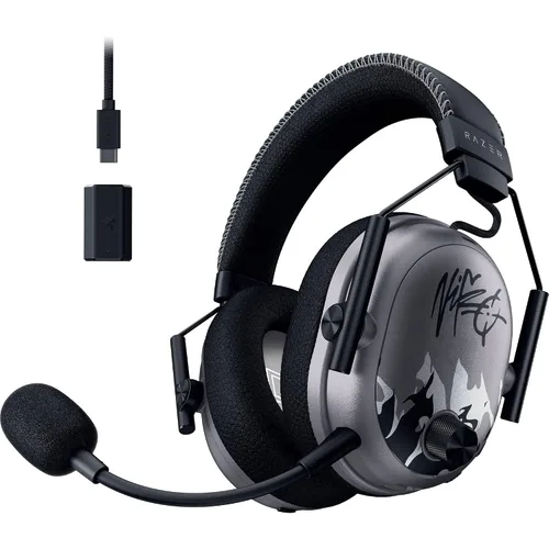 Vista 19 de Razer BlackShark V3 Pro Wireless ANC Gaming Headset for PC: Full Band Mic - 50mm Drivers - 2.4 GHz, Bluetooth, USB, 3.5mm - Works with Mac, PS5
