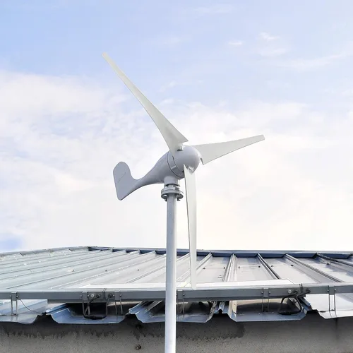 Vista 7 de Generador de turbina eólica de 400 W AC 12 voltios Economy 3 cuchillas molino de viento para sistema híbrido solar eólico 8.2 ft/s Velocidad