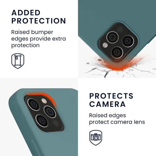 Vista 3 de kwmobile Funda compatible con Apple iPhone 12 / iPhone 12 Pro - Funda protectora delgada de silicona TPU - Arctic Night