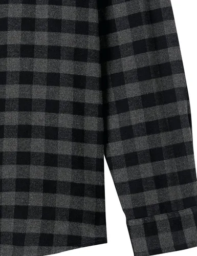 Vista 20 de Amazon Essentials Camisas de franela de manga larga para hombre, corte ajustado, a cuadros con botones