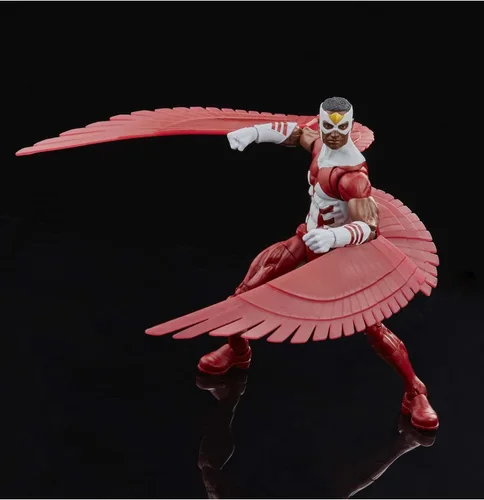 Vista 5 de Marvel Legends Series Marvel's Falcon - Figura de acción de 6 pulgadas con embalaje retro juguete, 3 accesorios