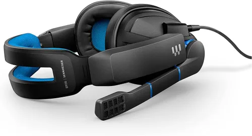Vista 9 de EPOS Sennheiser GSP 300 - Auriculares para juegos con micrófono con cancelación de ruido, abatibles para silenciar, cómodas almohadillas de espuma