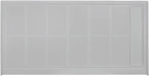 Vista 5 de Transolid FL6034R-39 - Base de ducha rectangular lineal de 60 pulgadas de ancho x 34 pulgadas de largo, con drenaje a la derecha, color gris