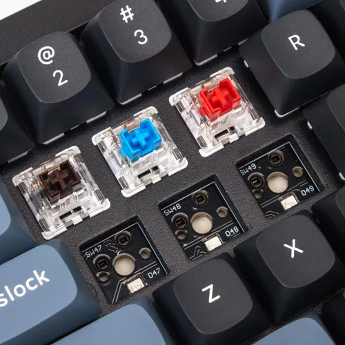 Vista 2 de Keychron Teclado mecánico personalizado V4 60 de diseño QMKVIA programable con teclado intercambiable en caliente K Pro Brown Switch compatible