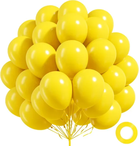 Vista 11 de FOTIOMRG Globos negros de 12 pulgadas, paquete de 100 globos de látex negros para cumpleaños, graduación, Halloween, baby shower, día del padre