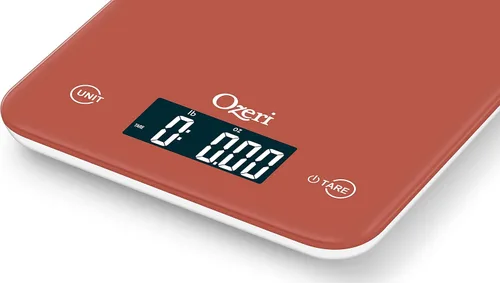 Vista 2 de Ozeri Touch - Báscula digital profesional de cocina (edición de 12 libras) en vidrio templado