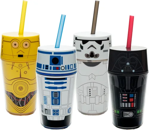 Vista 2 de Zak Designs Star Wars - Vaso de viaje de 14 onzas, Darth Vader