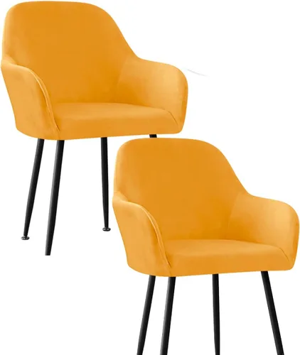 Vista 17 de Fundas protectoras de terciopelo elástico para sillas de comedor con brazos y respaldo curvado pequeño, juego de 6/4/2 para cocina, oficina, hogar