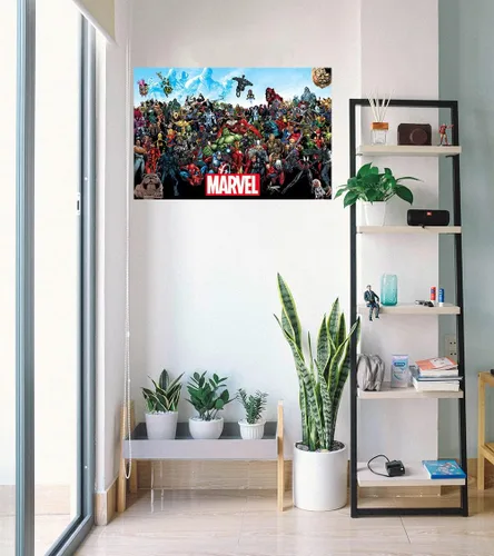 Vista 4 de POSTER STOP ONLINE Marvel Comics Universe - Póster de cómic (todos los personajes de Marvel) (tamaño 36 x 24 pulgadas)