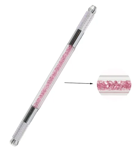 Vista 8 de Xiaoyu 3 En 1 Cristal Multifunción Manual Tatuaje Maquillaje Permanente Ceja Pluma Microblading Pen - Azul