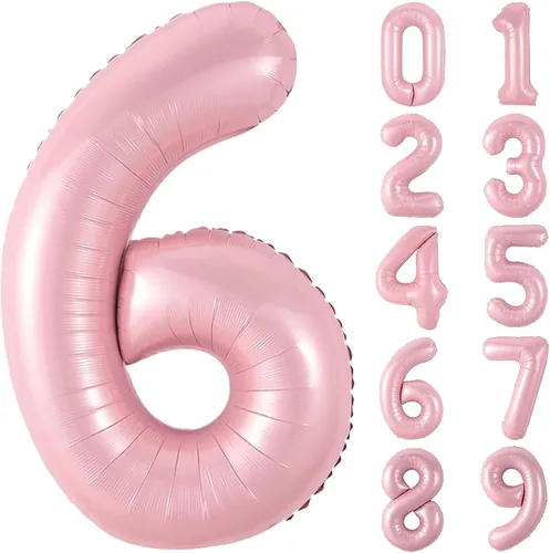 Vista 168 de Globos gigantes de números negros de 40 pulgadas, globos de aluminio de Mylar con helio para cumpleaños, globo número 0 para decoración de fiestas